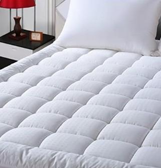 EASELAND King Size Mattress Pad Pillow Top Mattress Cover Quilted Fitted Mattress Protector Cotton 8-21" Deep Pocket Cooling Topper (78x80 Inches, White)
