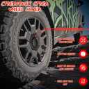 Wheel Center Caps for Tesla Cybertruck Accessories - Full Coverage Lug Nut Covers for Rims Exterior Protection with Removal Clip Installation, Set of 4