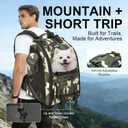 Dog Carrier Backpack for Medium Dogs up to 22 IBS, Dog Hiking Backpacks with Multi Compartment Storage & Adjustable Straps, Waterproof Pet Backpack for Climbing Cycling