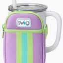 Swig Life Mega Mug Pouch, Water Bottle Bag with Adjustable Strap, Water Bottle Fanny Pack with Zippered Phone Pocket, Holds Travel Essentials, Bottles, Tumbler Accessories