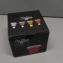 Creano Porcelain Coffee Dripper Saffron Yellow - Ceramic Cone Brewer - Pour Over Coffee Maker for Filter Bags Size 4 - Easy Manual Brew for pure taste - also for Camping, Hiking (Standard)