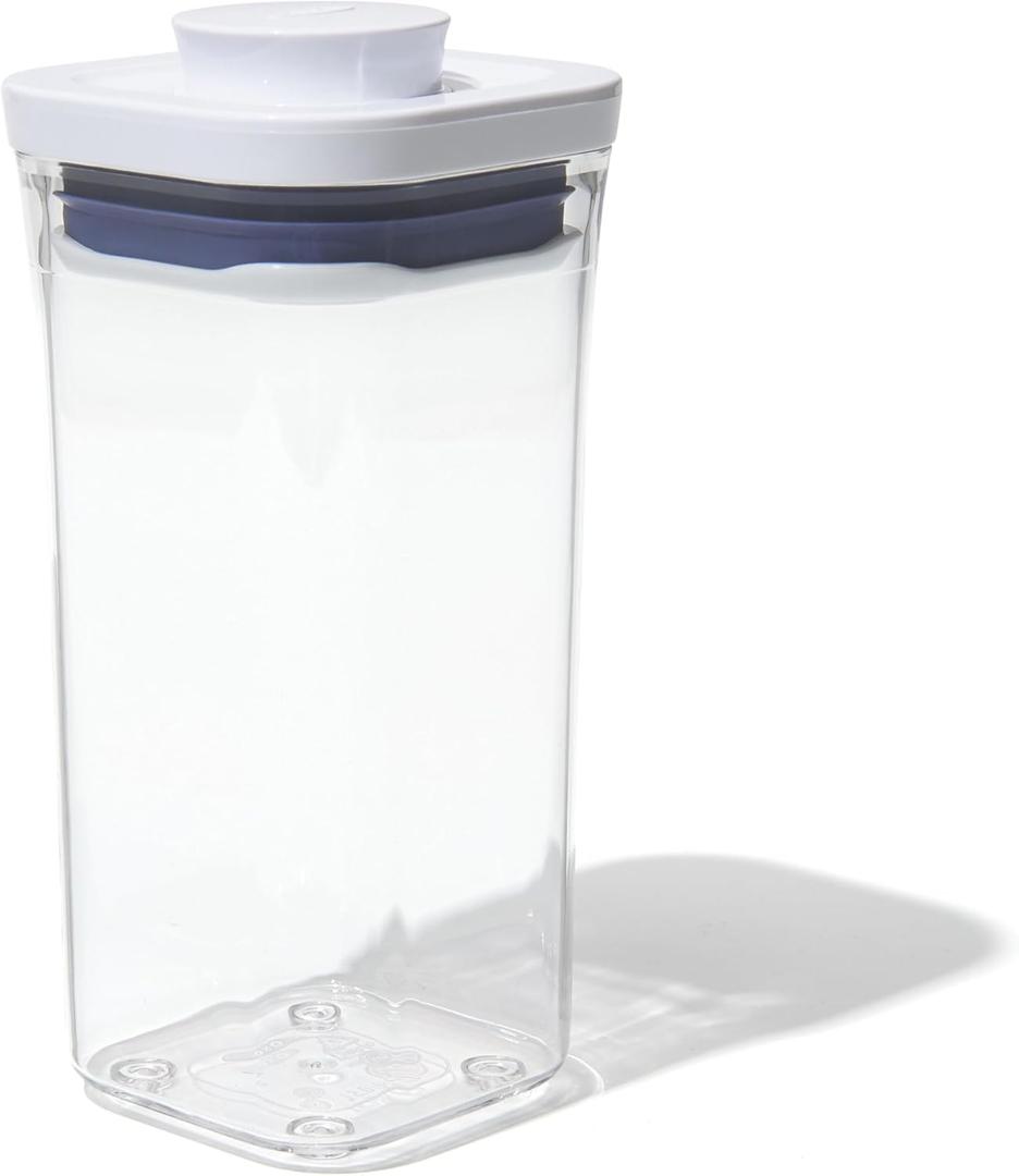 OXO Good Grips POP Container - Airtight Food Storage - Mini Square Short 0.5 Qt Ideal for 1 lb of baking soda or 14 oz of grains