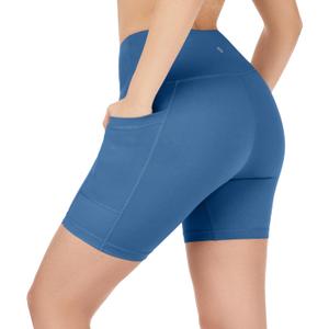 Nirlon Biker Shorts with Pockets for Women - NirLUX (Blue)