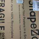 SnapeZo Poster Frame 24x36 Inches, Black 1 Inch Aluminum Profile, Front-Loading Snap Frame, Wall Mounting, Sleek Series