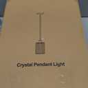 3 Pack Brushed Gold Pendant Lights Kitchen Island, Modern Crystal Chandelier Kitchen Pendant Lighting Over Island, Adjustable Hanging Mini Light Fixtures for Dining Room Hallway Corridor Bedroom