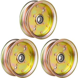 (3) 539132728 Flat Idler Pulley Fit for Husqvarna EZ 4220 4822 5225 5424 6124 Z4218 Z4824 MZ5424S MZ6128 539131148 539112196
