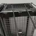 2-Pack Rat Traps Humane Live Mouse Vole Chipmunk Trap Cage for Indoors and Outdoors (Black)