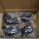 QWORK 4 Pack Push Button Latch for Boat/Motorcycle Glove Box Locks, Push-to-Close Latches