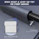 5-Shelf Weekly Clothes Organizer for Kids, Kids Daily Shelf Hanging Closet Organizer with 6 Side Pockets, Days of The Week Hanging Storage Shelves, Grey