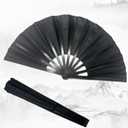 Boots on The Ground Hand Fan,Boots on The Ground Fan,Clap Fans for Line Dancing,Large Folding Hand Fan,Party,Dance Enthusiasts Gift (Black)