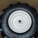 13x5.00-6" Tiller Tire and Wheel (3/4" Axle Size), 3-1/8" Centered Hub, Compatible with Craftsman & Troy-Bilt Tiller Tractor, Tillers, and Snowblower Tire Replacement Tires