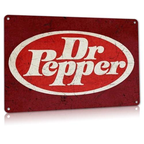 Ylens Dr Soda Pop Store Advertising Pepper Vintage Look Retro Wall Decor Bar Metal Tin Sign 8x12in