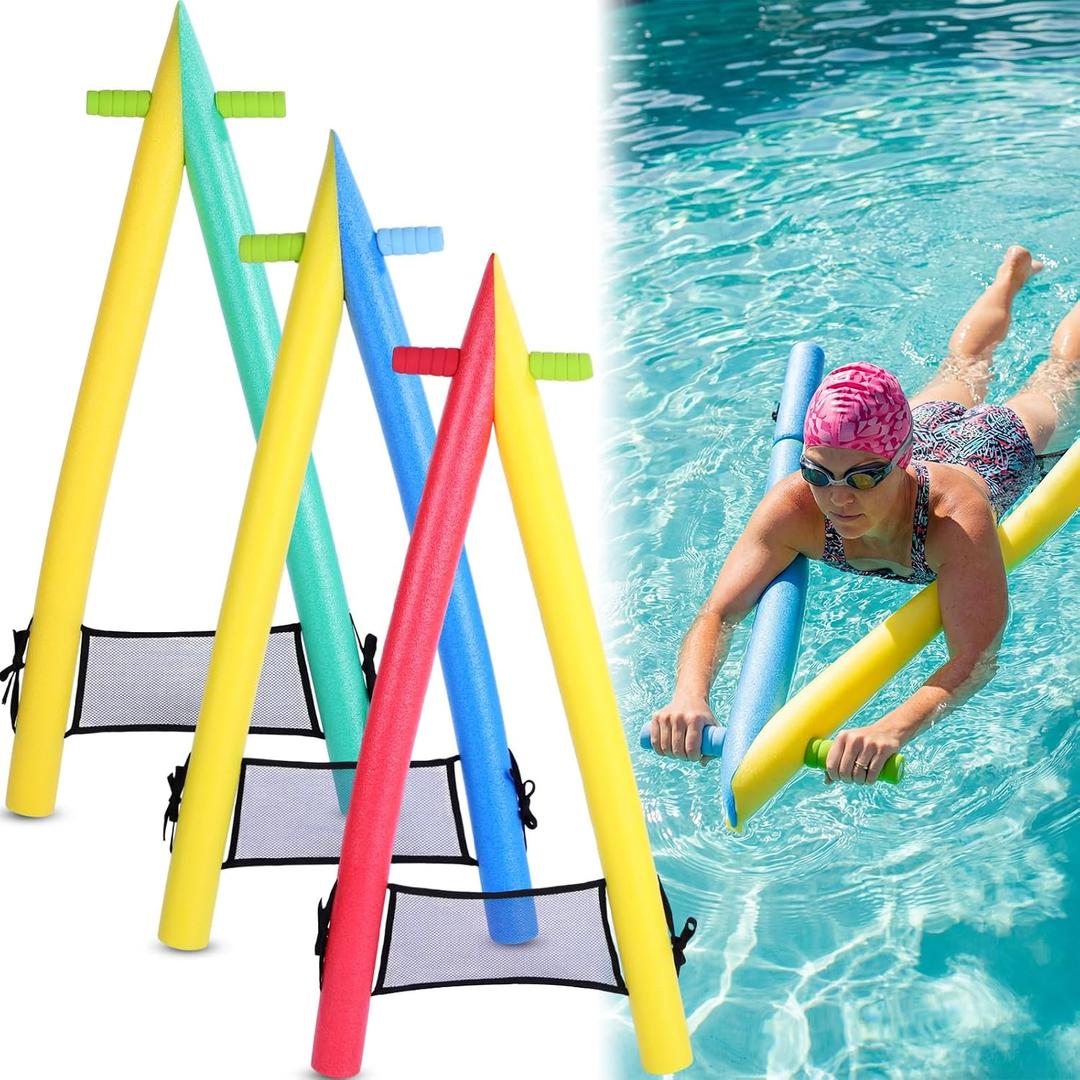 A-Shape Swimming Kickboard 3 Pack, PEP Foam Pool Training Aid with Handles One Size Fits All Family Swim Float Board for Beginner Leg Strength & Swim Lessons