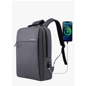 Victoriatourist Laptop Backpack 15.6 Inch, Business Slim Durable Travel Backpacks with USB Charging Port, College Computer Bag Gifts for Men and Women Fits Notebook (Grey)