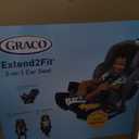 Graco Extend2Fit Convertible Baby Car Seat, Rear and Forward Facing, Adjustable Extension Panel for Extra Legroom, Cullen (3-in-1 w/ Booster Mode)