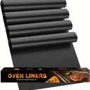 Oven Liners for Bottom, Large Thick Heavy Duty 100% Non-stick Reusable Teflon Mat, Baking Mat for Electric, Gas, Toaster Ovens, Grills, Kitchen Friendly Cooking Accessory (17 * 25 inch)