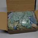 150Pcs Dusty Blue Green Balloon Garland Arch Kit, Ash Mist Green Haze Fog Blue Sand White Gold Balloons for Baby Shower Jungle Safari Woodland Wild One Bridal Birthday Party Decorations