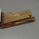 Emfogo Bracelet Holder, 4 Tier Bracelet Organizer Storage for Bracelets Bangles Watch Scrunchies, Rustic Wood Jewelry Organizer Display for Home, Vendors, Craft Shows and Store(Rustic Brown)