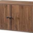 HOOBRO Cat Litter Box Enclosure, Hidden Litter Box Furniture with Side Entry, Litter Box Cabinet, Indoor Cat House, End Side Table, 31.5"L x 17.7"W x 16.3"H, for Living Room, Bathroom, Walnut WL40MW01