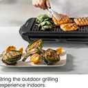 Chefman Electric Smokeless Indoor Grill w/ Non-Stick Cooking Surface & Adjustable Temperature Knob from Warm to Sear for Customized BBQing, Dishwasher Safe Removable Water Tray, Black