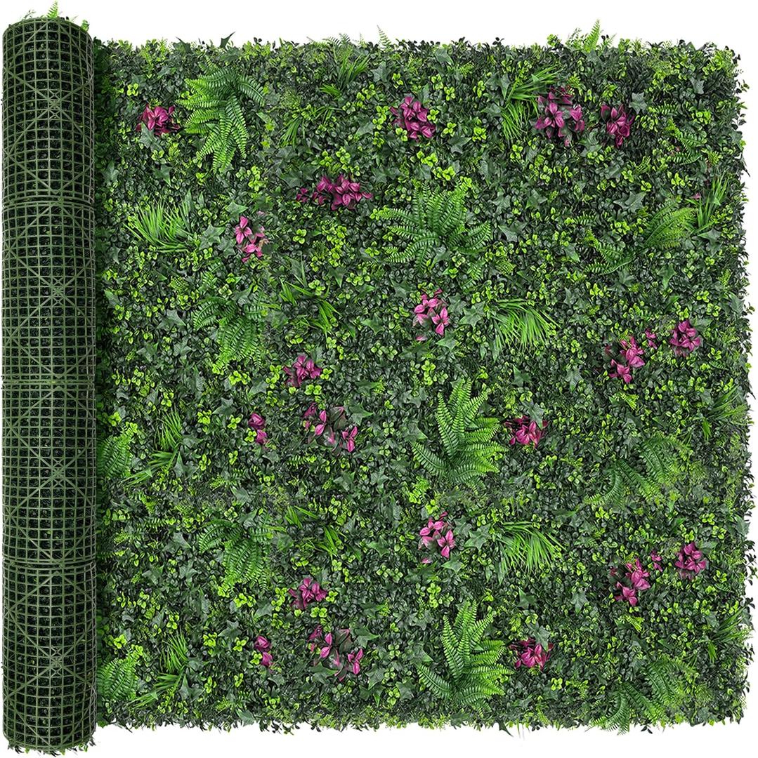 80"x120"(67 SQFT) Greenery Grass Wall Boxwood Plant Roll
UV Resistant Green Leaves Faux, Garden Indoor Outdoor Home Decor, Artificial Hedge Vine Backdrop Fence Covering Privacy