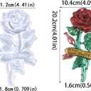 Rose Resin Molds Silicone,Rose Flower Silicone Mold | Mold for Epoxy Resin DIY Casting,Epoxy Mold for Wall Door Hanging Home Decor Cabinets Ornament Craft,Gift for Girlfriend