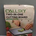 Titanium Cutting Boards for Kitchen, 2 in 1 Non Toxic Cutting Board, Food-Grade Double Sided Pure Titanium & Wheat Straw PP Chopping Board for Meat/Vegetables, Dishwasher Safe Large 16.311-1 PC