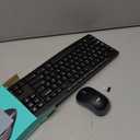Logitech MK270 Wireless Keyboard and Mouse Combo for Windows, 2.4 GHz Wireless, Compact Mouse, 8 Multimedia and Shortcut Keys, 2-Year Battery Life, for PC, Laptop - Black