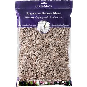 SuperMoss (26914) Spanish Moss Preserved, Natural, 8oz (200 cubic inch)