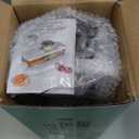 KEOUKE 8-in-1 Vertical Vegetable Chopper Mandoline Slicer with Container White - Safe Tap Out Dicer with Hand Guard for Kitchen Easy Food Prep, Onion Potato Veggie Fruit