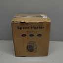 Space Heaters for Indoor Use, 1500W PTC Electric Heaters with Thermostat, Small Portable Heater with 90Adjustable Angle, Fast Safety Heat, Overheat Protection, Small Heater for Indoor/Outdoor Use