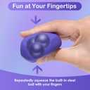 Sensory Stress Balls - Fidget Toys for Adults & Teen, Silicone Polyhedron Hand Therapy Ball with Beads Inside Relief Stress Squeeze Toy for Autism & ADHD, Office Desk Toy