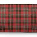 Christmas Body Pillow Cover 20x54 Red Plaid Long Pillowcase with Zipper Decorative Retro Classic Rectangle Cushion Covers,Scottish Farmhouse Pillow Case for Bedroom,Couch (Colors-u-006)
