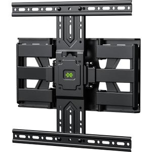 USX MOUNT Ultra Slim TV Wall Mount 37-75 Inch TVs Mount with Swivel and Tilt, Low Profile Full Motion Bracket with Articulating Dual Arms, Up to VESA 400X400 mm Max 16" Wood Studs, Holds 99lbs