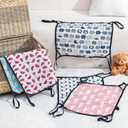 Shappy 5 Pcs Pet Hammock for Cage Hanging Pet Hammock Bed with Metal Hooks Cats Ferret Soft Bed Suitable for Guinea Pig Hamster Gerbil Kittens Cats Cage(Cute)