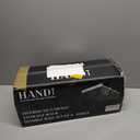 HANDT Overhead Garage Storage Rack, Connectable Heavy Duty Metal Ceiling Rails For Garage Storage Organization Shelving System, Hanging Racks For Tote Containers, Supports Up To 6 Bins, 4 Sets White