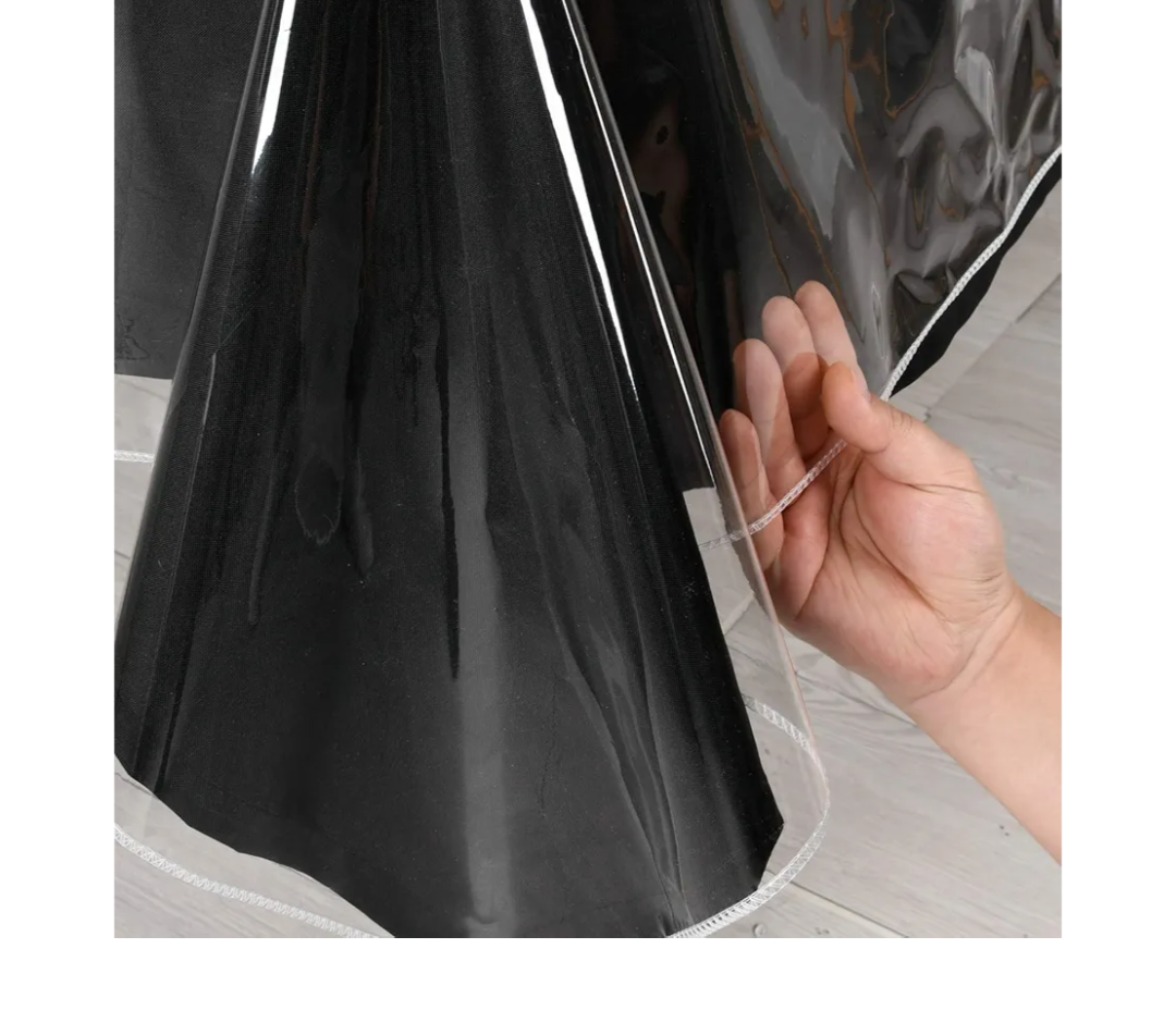 Hiasan Clear Plastic Tablecloth Rectangle - 100% Waterproof Oilproof Stain Resistant Wipeable Transparent Vinyl Table Cloth Protector, 54 x 120 Inch