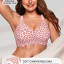 OEAK Women Jelly Bras No Underwire Scalloped Push Up Buttery Soft Tshirt Bra Seamless Full Coverage Convertible Everyday Bra, Large