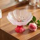 4 Pcs Flower Jewelry Dish Ring Holder Jewellery Tray Plate Bowl for Earrings Rings Necklaces Keys Organizer Room Decor Decorative Tray Trinket Dish Valentines Birthday Gifts for Women Mom