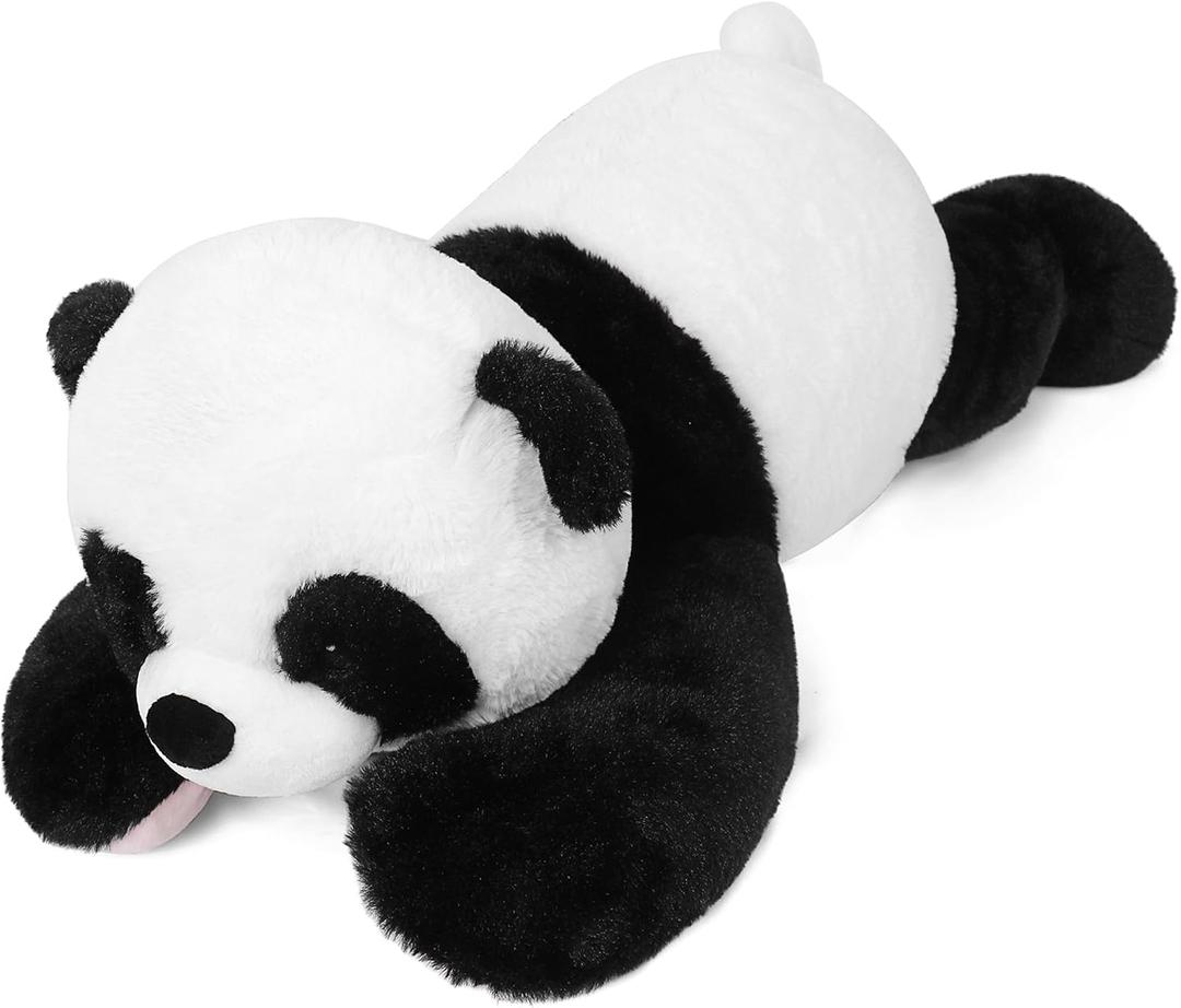 Wepop 5lb Weighted Stuffed Animals, 24in Big Panda Plush, Cute Soft Plushie Pillows for Adults Boys Girls