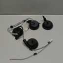 4Pack Food Fan for Table, AA Battery Powered, Portable Fan with Flexible Gooseneck and Soft Blades, Soundless Table Fan for BBQ, Picnic, Party, Patio (Non-rechargeable,Black)