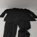 PRETTYGARDEN Women's Two Piece Lounge Sets Matching Long Sleeve Shirts Wide Leg Pants Tracksuits Travel Outfits Fall Clothes (X-Large, Black)