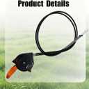 Lanigram AM140333 Throttle Choke Lever Cable Fit for John Deere X300 X304 X305R X310 X320 X324 X340 X360 X500 X530 X534 Tractors