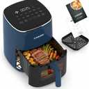CARORI 6 Qt Air Fryer with Viewing Window, 12 Presets, 1700W, 400°F Max, Large Nonstick Dishwasher-Safe Basket, Bake, Roast, Reheat, Dehydrate, Blue