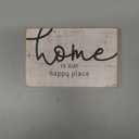 Jetec 3 Pcs Family Home Blessed Rustic Wood Sign Mini Wood Decorative Farmhouse Woodworks Table Shelves Decorations Sign for Bedroom Kitchen Living Room Table Decor(Retro Color,4.25 x 2.76 x 0.59 in)