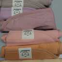 8-Pack Organic Baby Bibs for Boys, Girls - Soft Cotton Drooling and Teething Bibs for Baby Girl & Boy, Extra Absorbent, Easy to Clean & Put On for Toddler, Newborn, Infant 0-24 Months (Mauve)