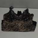 Women Sheer Lace Cami Top Y2k Mesh Spaghetti Strap V Neck Tank Tops Backless Floral Lace Camisole Going Out, Medium