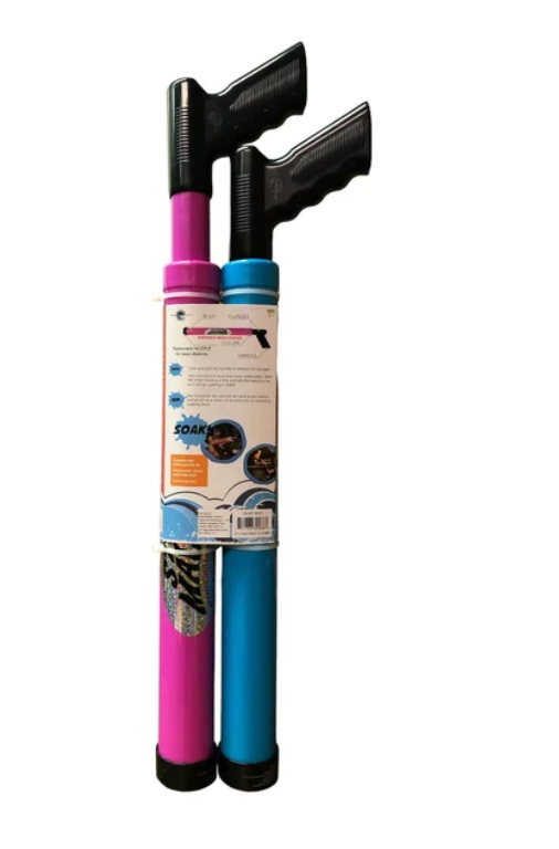 Stream Machine, 22" Water Gun, 2 Pack (Blue and Red)