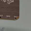 CHDITB Personalized Family Tree Birthday Reminder Board(16"x8"), Wooden Family Birthday Tracker Wall Hanging with 100 Tags, DIY Birthday Gifts for Mother Grandma Friends Family (Brown)