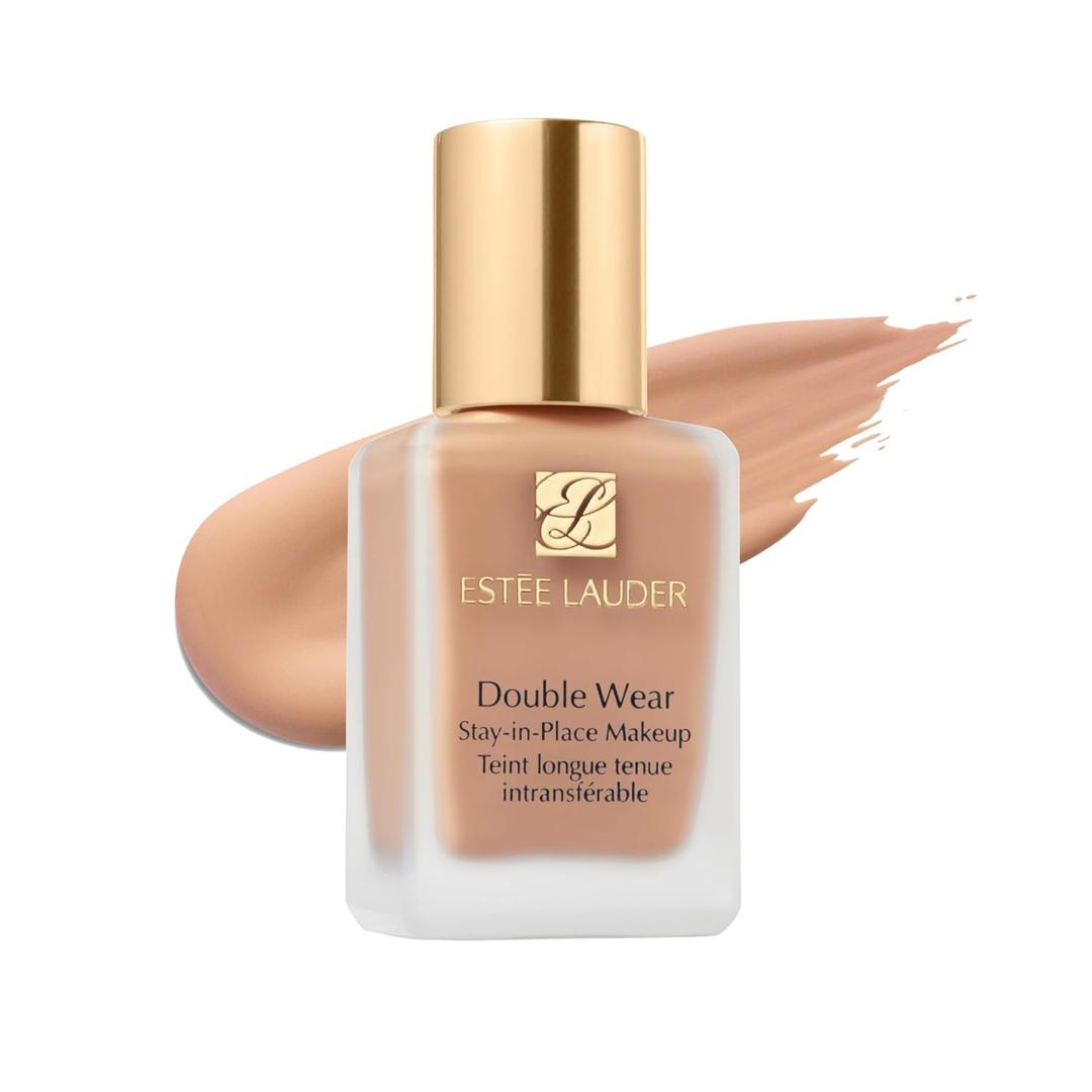 Este Lauder Double Wear Stay-in-Place Foundation Makeup | Long-Wear Matte Foundation, 1 Fl Oz (2W2 Rattan - Light-medium with warm olive undertones)